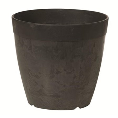 BOOK PUBLISHING CO 10 in. Novelty Round Dolce Planter - Black GR2527708